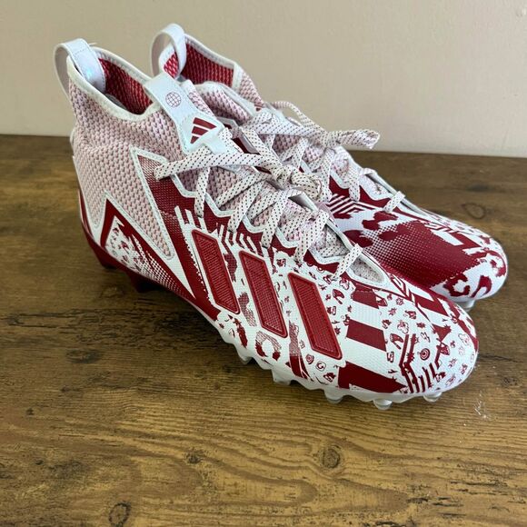 Adidas Freak 23-7V7 SMU Men's Football Cleats White / Red Size 13 HP2441 - Picture 2 of 9